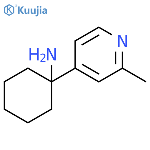 1-(2-methylpyridin-4-yl)cyclohexan-1-amine structure