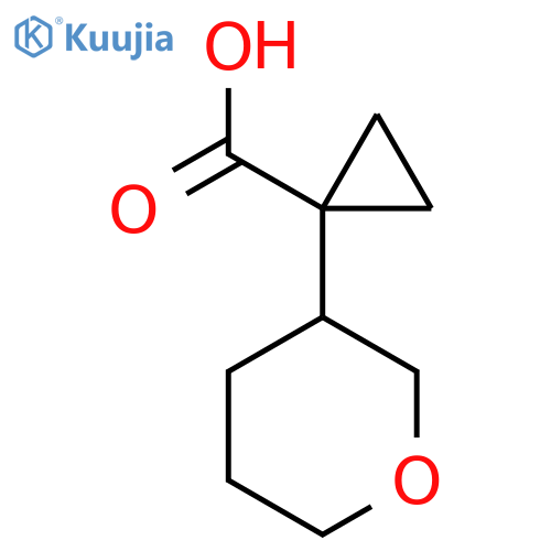 1-(Oxan-3-yl)cyclopropane-1-carboxylic acid structure