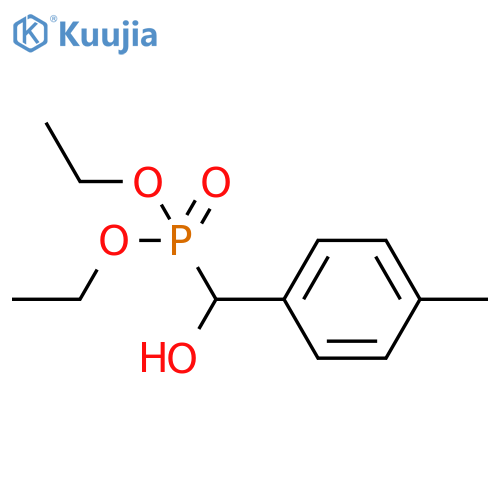 Phosphonic acid, [(S)-hydroxy(4-methylphenyl)methyl]-, diethyl ester structure