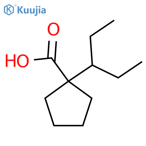 1-(pentan-3-yl)cyclopentane-1-carboxylic acid structure