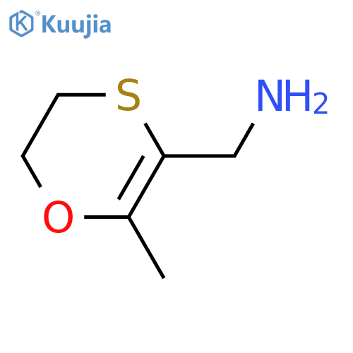 1-(2-methyl-5,6-dihydro-1,4-oxathiin-3-yl)methana
mine structure
