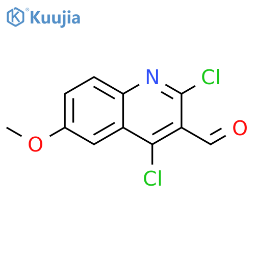 2,4-Dichloro-6-methoxyquinoline-3-carbaldehyde structure