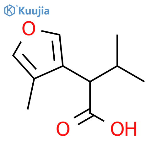 3-Methyl-2-(4-methylfuran-3-yl)butanoic acid structure