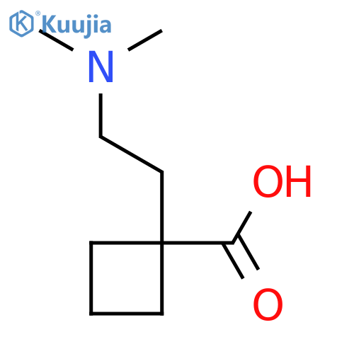 1-[2-(Dimethylamino)ethyl]cyclobutane-1-carboxylic acid structure
