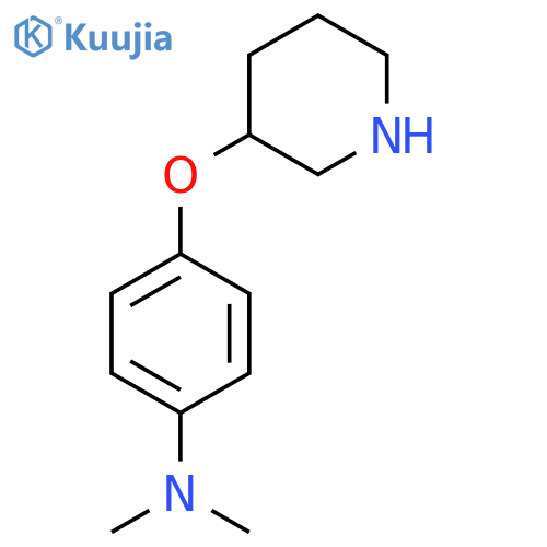 N,N-dimethyl-4-(piperidin-3-yloxy)aniline structure