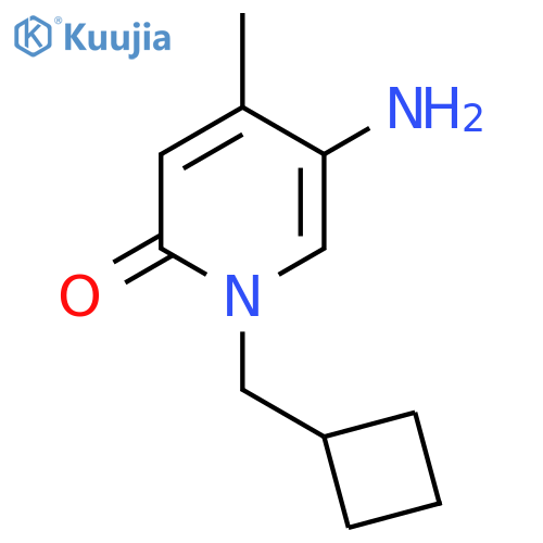 5-Amino-1-(cyclobutylmethyl)-4-methyl-1,2-dihydropyridin-2-one structure