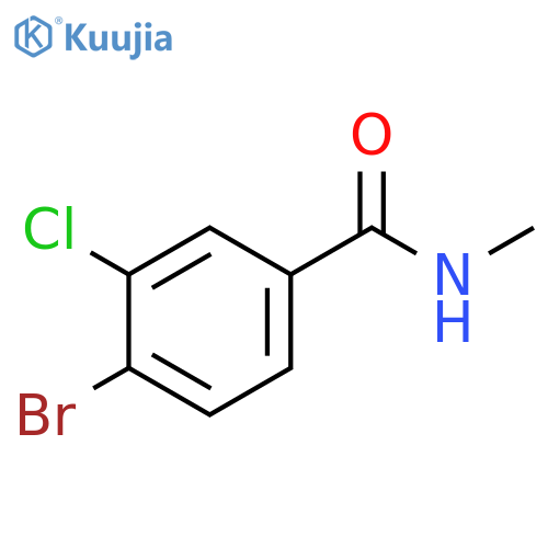 4-bromo-3-chloro-N-methylbenzamide structure