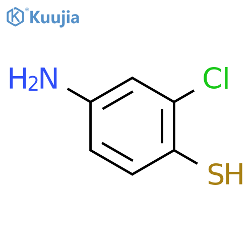 4-amino-2-chlorobenzene-1-thiol structure