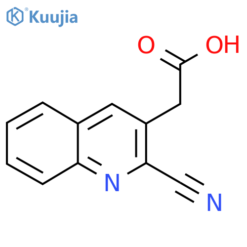 2-(2-cyanoquinolin-3-yl)acetic acid structure