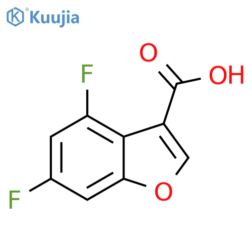 4,6-difluoro-1-benzofuran-3-carboxylic acid structure