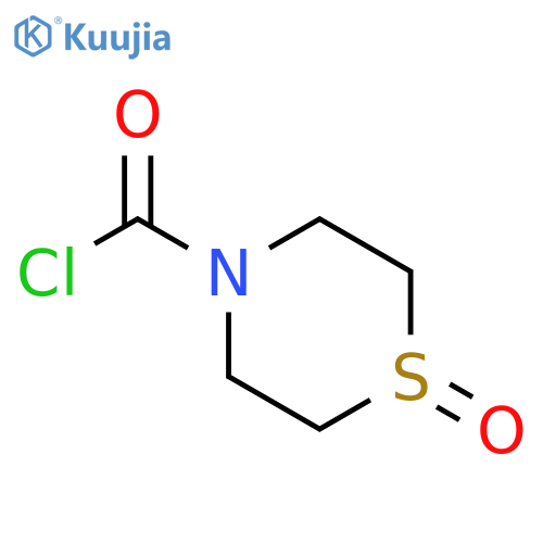1-oxo-1lambda4-thiomorpholine-4-carbonyl chloride structure