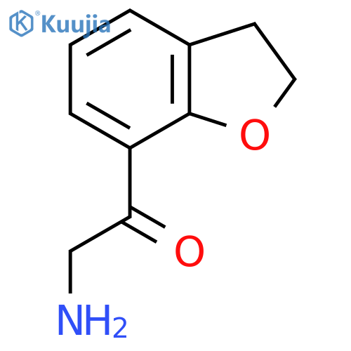 2-amino-1-(2,3-dihydro-1-benzofuran-7-yl)ethan-1-one structure