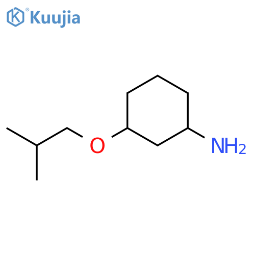 3-(2-methylpropoxy)cyclohexan-1-amine structure