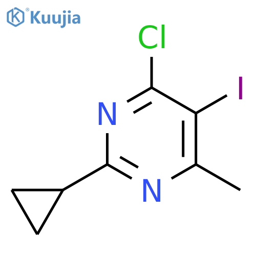 4-chloro-2-cyclopropyl-5-iodo-6-methylpyrimidine structure