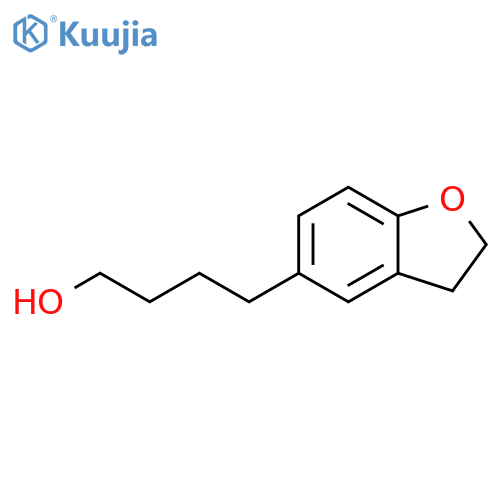4-(2,3-dihydro-1-benzofuran-5-yl)butan-1-ol structure