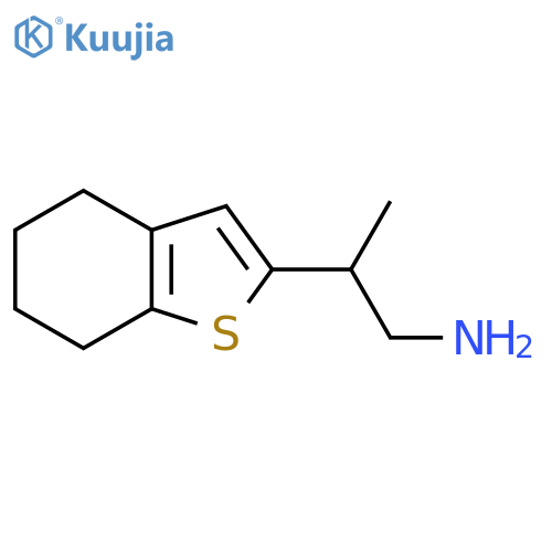 2-(4,5,6,7-tetrahydro-1-benzothiophen-2-yl)propan-1-amine structure