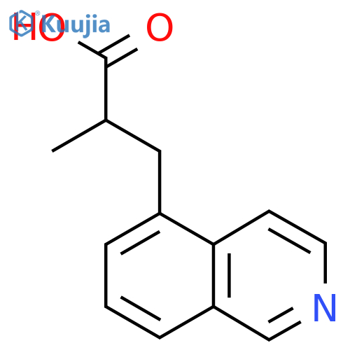 3-(isoquinolin-5-yl)-2-methylpropanoic acid structure