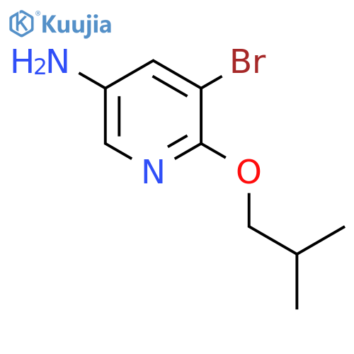 5-Bromo-6-(2-methylpropoxy)pyridin-3-amine structure