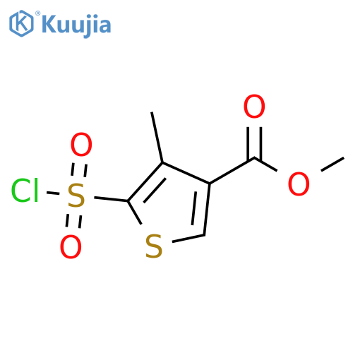 methyl 5-(chlorosulfonyl)-4-methylthiophene-3-carboxylate structure