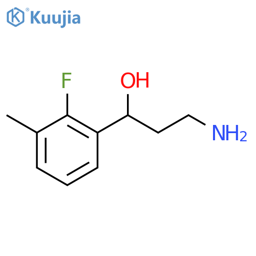 3-amino-1-(2-fluoro-3-methylphenyl)propan-1-ol structure