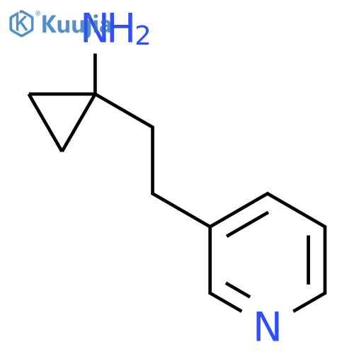 1-2-(pyridin-3-yl)ethylcyclopropan-1-amine structure