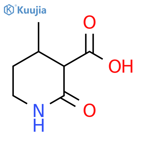 4-methyl-2-oxopiperidine-3-carboxylic acid, Mixture of diastereomers structure