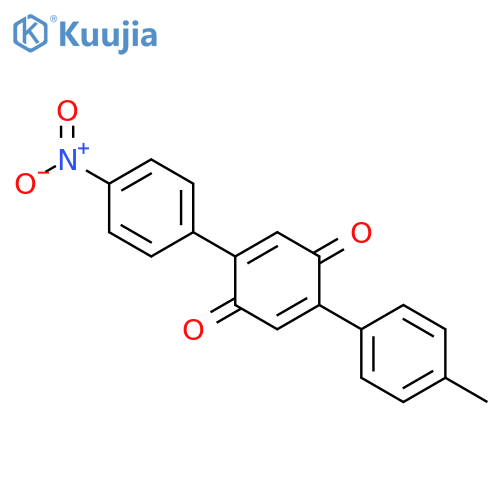 2,5-Cyclohexadiene-1,4-dione, 2-(4-methylphenyl)-5-(4-nitrophenyl)- structure