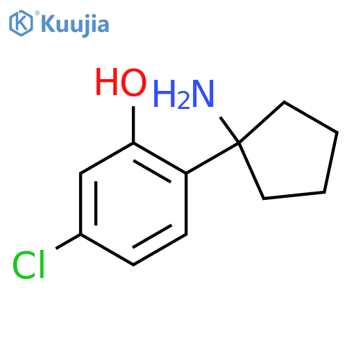 2-(1-aminocyclopentyl)-5-chlorophenol structure