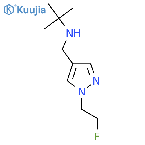 tert-butyl({[1-(2-fluoroethyl)-1H-pyrazol-4-yl]methyl})amine structure