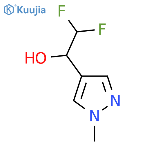 2,2-difluoro-1-(1-methyl-1H-pyrazol-4-yl)ethan-1-ol structure