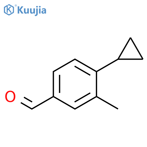 4-cyclopropyl-3-methylbenzaldehyde structure