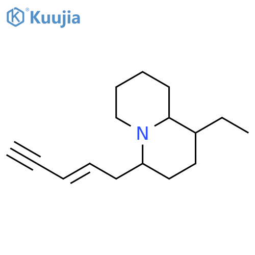 2H-Quinolizine, 1-ethyloctahydro-4-(2-penten-4-ynyl)- structure