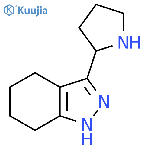 3-(pyrrolidin-2-yl)-4,5,6,7-tetrahydro-1H-indazole structure