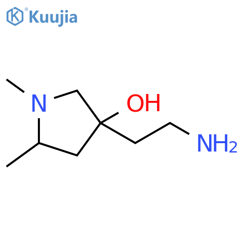3-Pyrrolidinol, 3-(2-aminoethyl)-1,5-dimethyl- structure