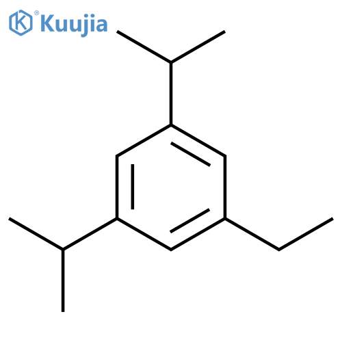 Benzene,1-ethyl-3,5-bis(1-methylethyl)- structure