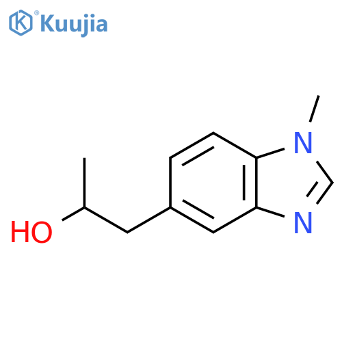 1-(1-methyl-1H-1,3-benzodiazol-5-yl)propan-2-ol structure