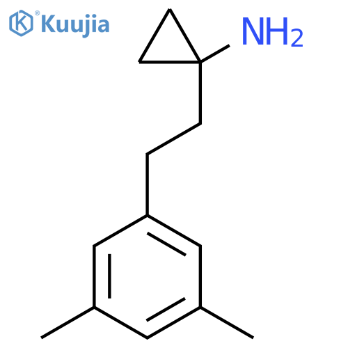 1-2-(3,5-dimethylphenyl)ethylcyclopropan-1-amine structure