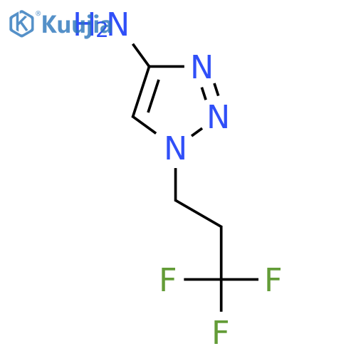1-(3,3,3-trifluoropropyl)-1H-1,2,3-triazol-4-amine structure
