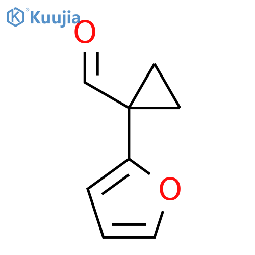 1-(furan-2-yl)cyclopropane-1-carbaldehyde structure