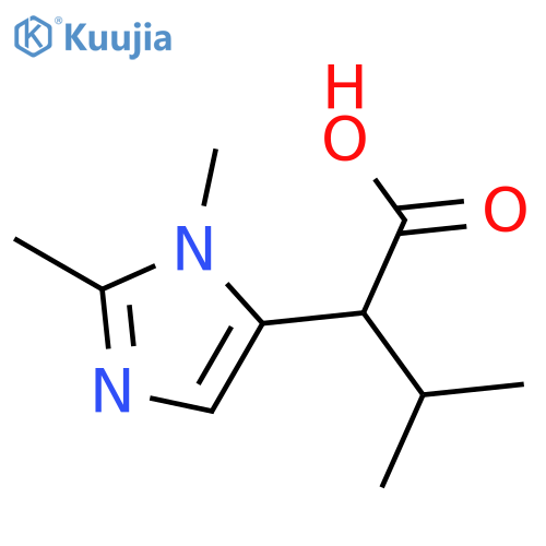 2-(1,2-Dimethyl-1H-imidazol-5-yl)-3-methylbutanoic acid structure
