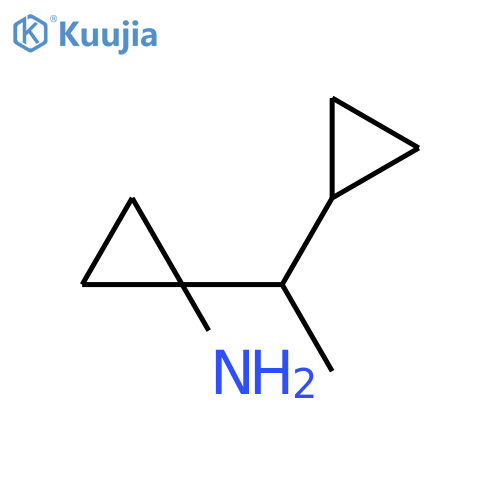 1-(1-cyclopropylethyl)cyclopropan-1-amine structure