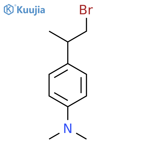 4-(1-bromopropan-2-yl)-N,N-dimethylaniline structure