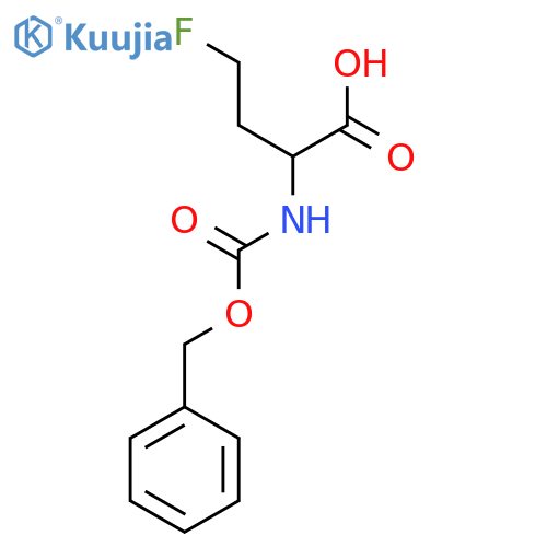 2-{(benzyloxy)carbonylamino}-4-fluorobutanoic acid structure