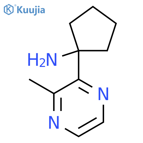 1-(3-methylpyrazin-2-yl)cyclopentan-1-amine structure