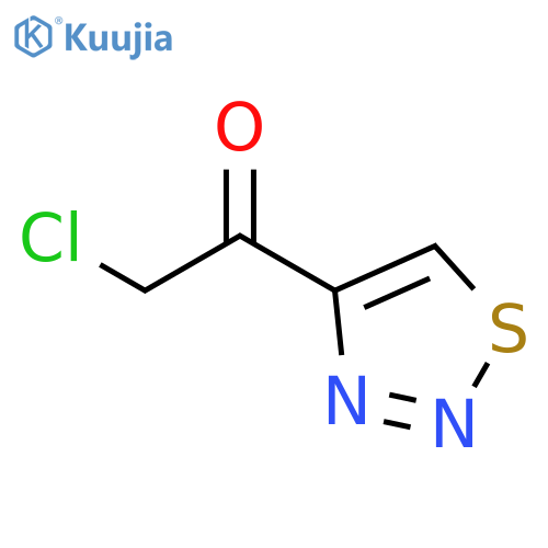 2-CHLORO-1-(1,2,3-THIADIAZOL-4-YL)ETHAN-1-ONE structure