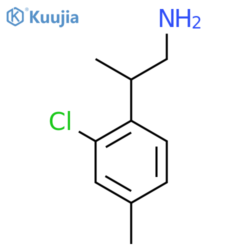 2-(2-chloro-4-methylphenyl)propan-1-amine structure