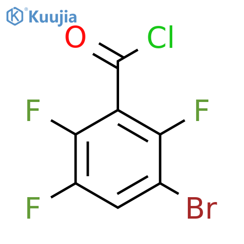 3-Bromo-2,5,6-trifluorobenzoyl chloride structure