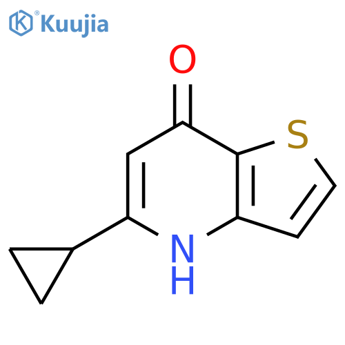 5-cyclopropyl-4H,7H-thieno3,2-bpyridin-7-one structure
