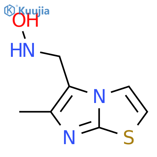 N-({6-methylimidazo2,1-b1,3thiazol-5-yl}methyl)hydroxylamine structure