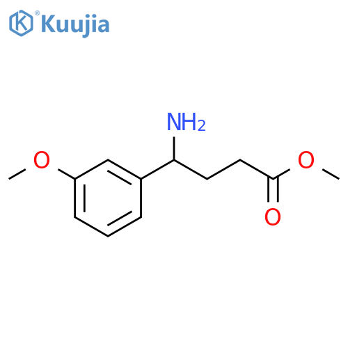 methyl 4-amino-4-(3-methoxyphenyl)butanoate structure